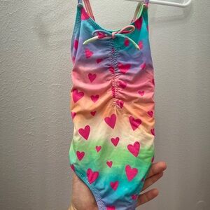 Hatley Girl 4T heart swimsuit